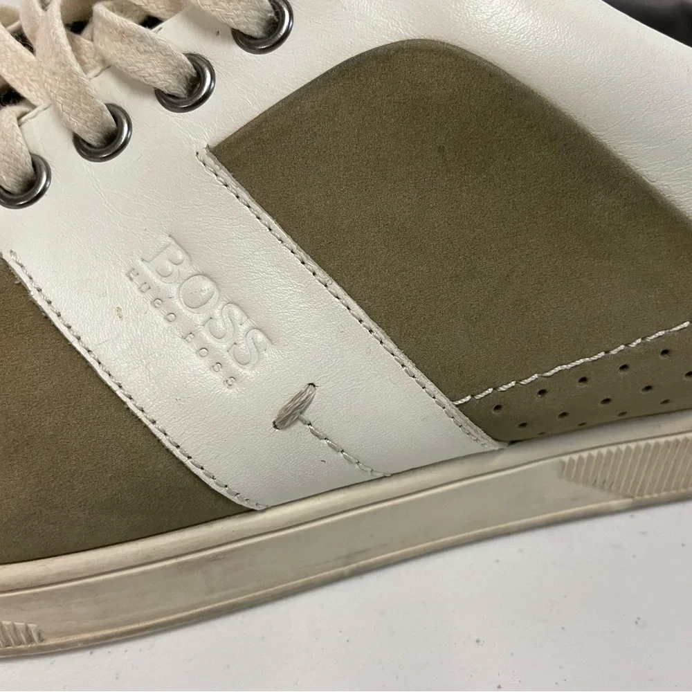 HUGO‎ BOSS Two Tone Leather Trainers / Sneakers Size 46 US 13